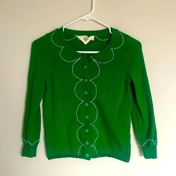 Anthropologie green cardigan XS - Picture 1 of 7